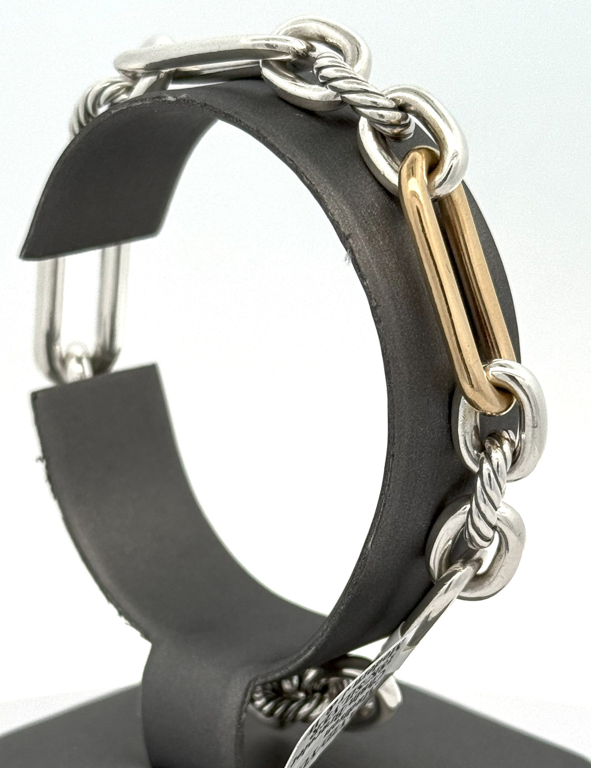 David Yurman Madison Chain/Bracelet silver & 18k Yellow Gold Lady Bracelet, 35,2Gm S108450 (Pre-owned)