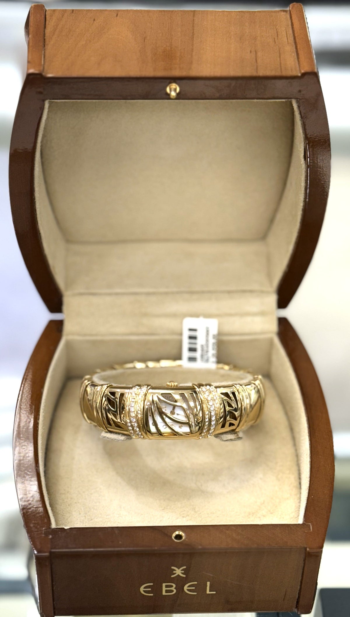 Ebel Shanta 18k Yellow Gold 128g MOP Diamond Ladies Quartz Watch 8057828-12