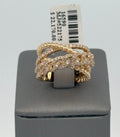 18k Yellow Gold Ladies 1.25 CT Diamond Fancy Ring, 11.6gm, Size 6.25 S16590