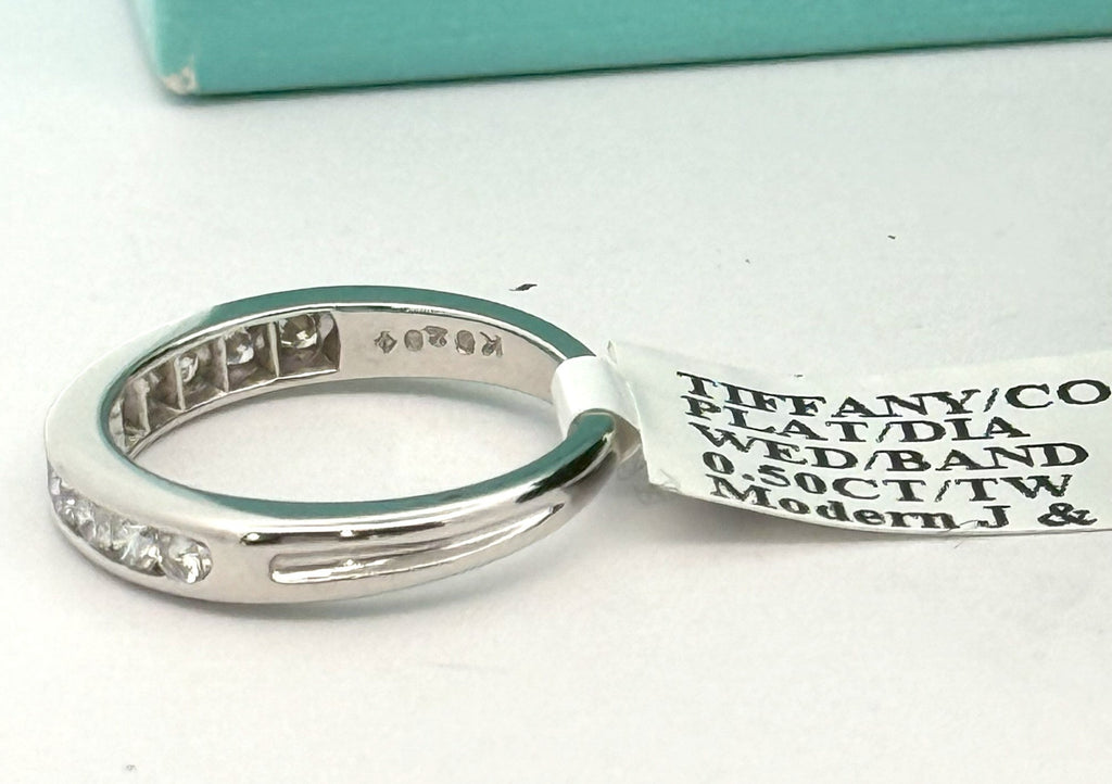 Tiffany & Co Wedding Band with Diamond Ring, S108480 (Pre-owned)