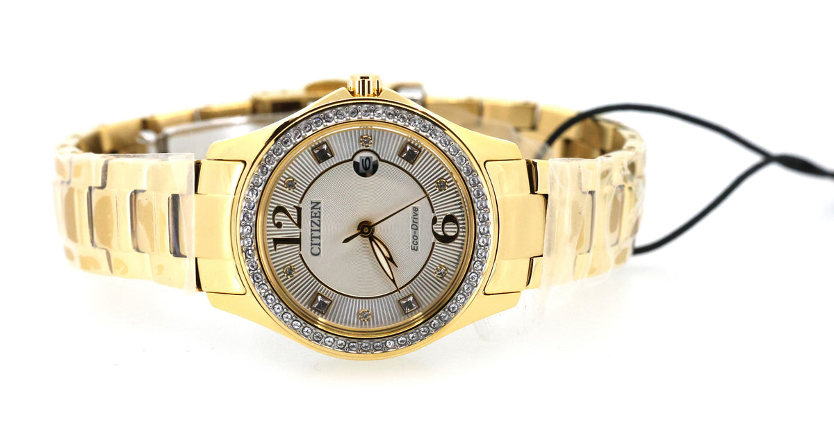 Citizen Crystal Eco Drive 30MM Ladies Watch, FE1147-79P, Box/Card