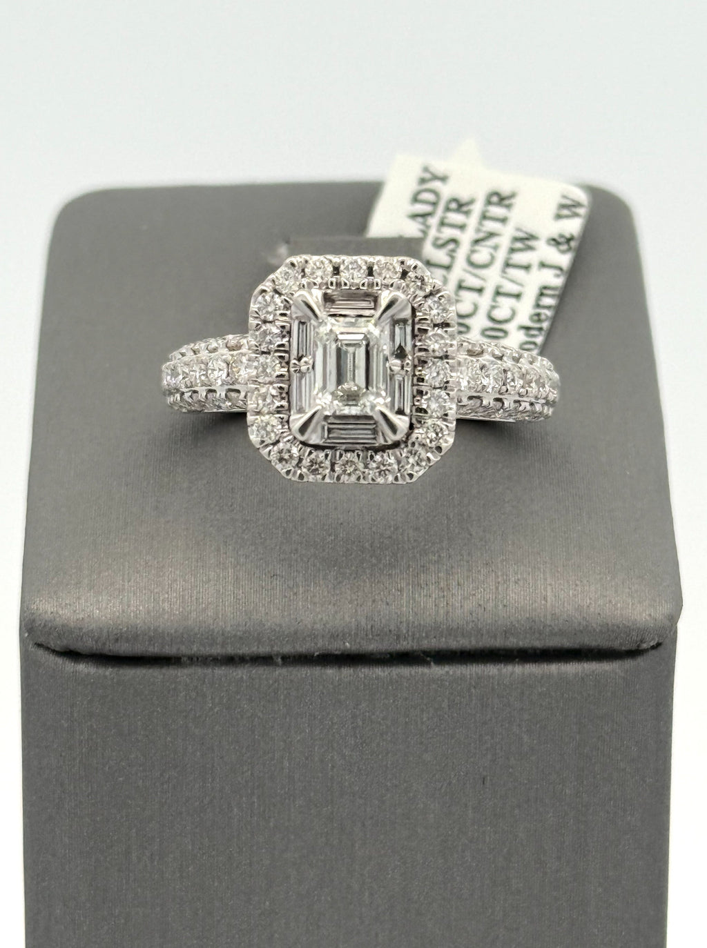 14k White Gold 2.75CT Diamond Engagement Ring Size 7.25 S108492