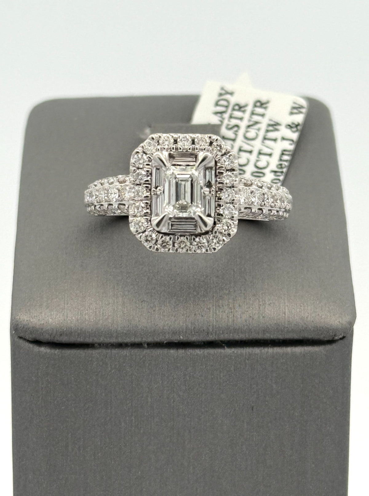 14k White Gold 2.75CT Diamond Engagement Ring Size 7.25 S108492