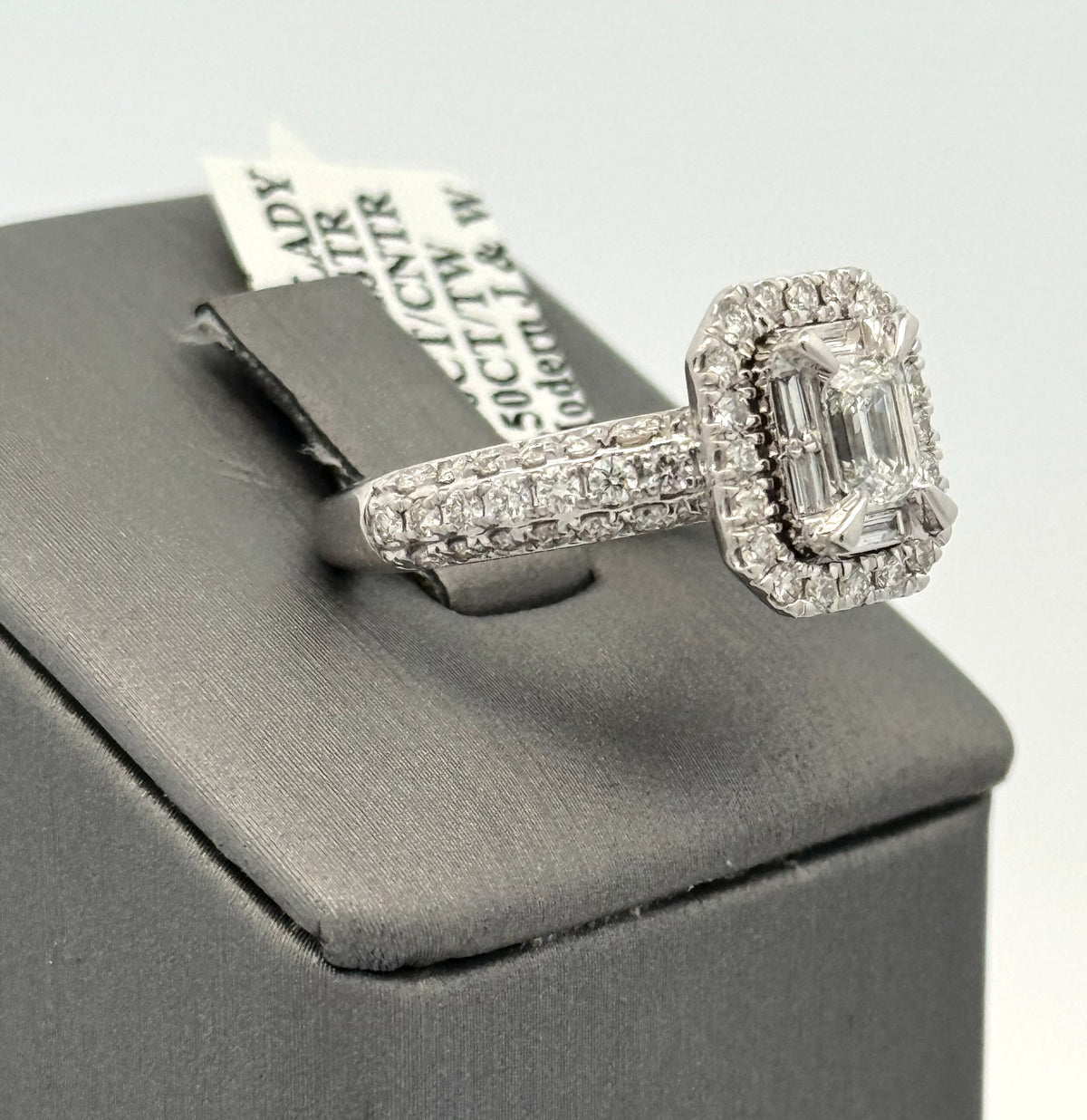 14k White Gold 2.75CT Diamond Engagement Ring Size 7.25 S108492