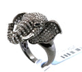 18k White Gold 2.62CT Diamond Elephant Ring, 19.4g, Size 7, S16892