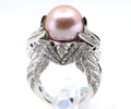 18k White Gold 2.64CT Diamond Birds Ring, 21.2g, Size 7.25, S16893