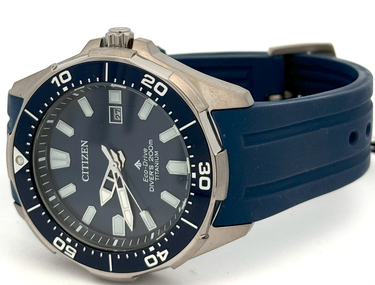 Citizen Promaster Dive Eco Drive 45mm Titanium Watch, BN0201-02M