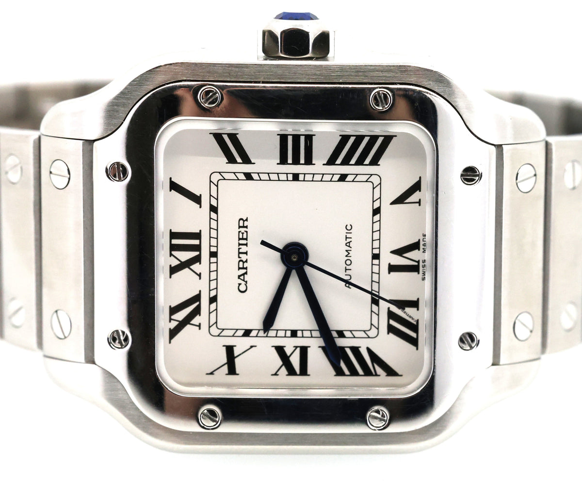 Cartier Santos WSSA0010 Medium Watch, S16894 (Pre-owned)