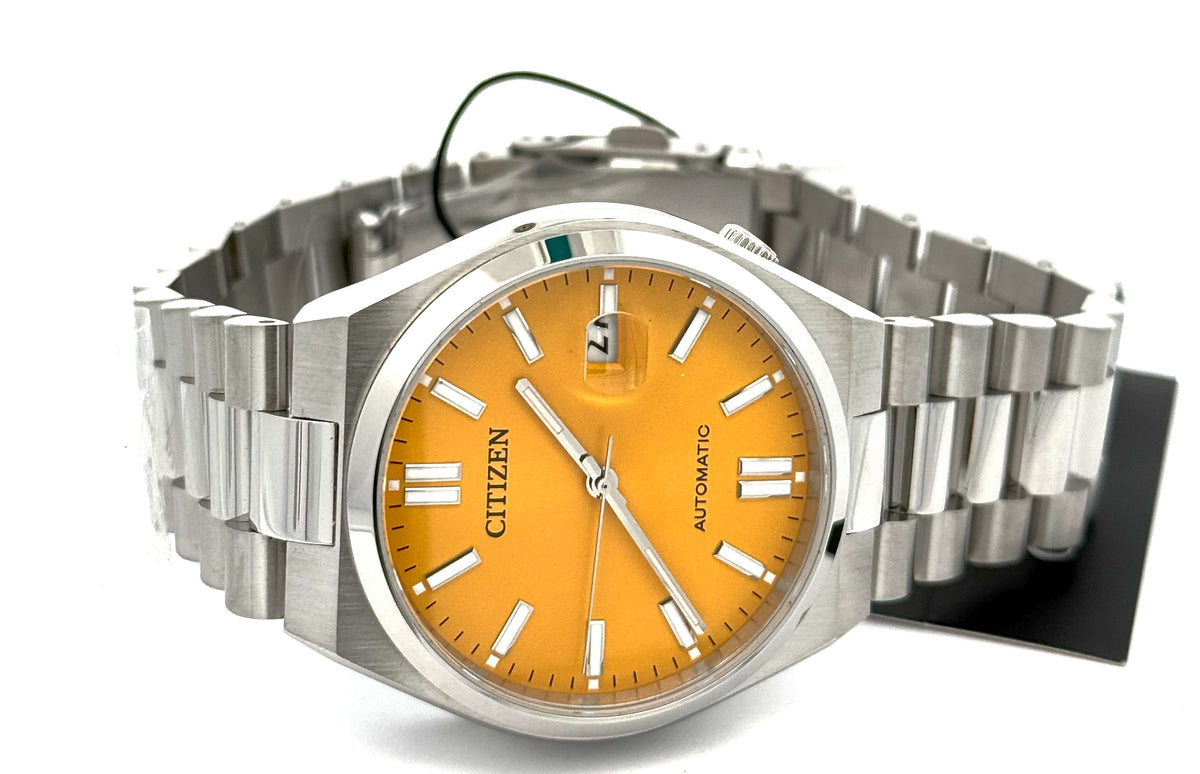 Citizen TSUYOSA Automatic Stainless Steel Yellow dial 40mm Watch NJ0150-56Z