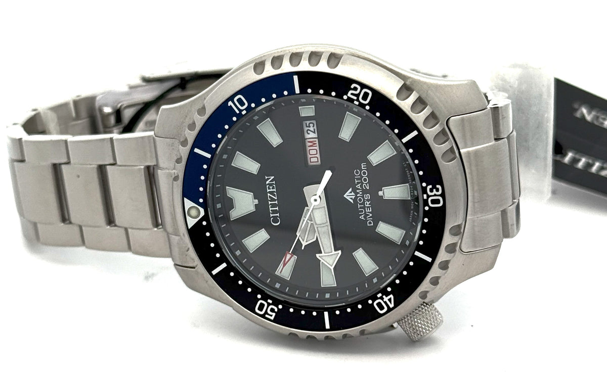 Citizen Promaster Dive Automatic 44mm Black Dial Stainless Steel Watch NY0159-57E