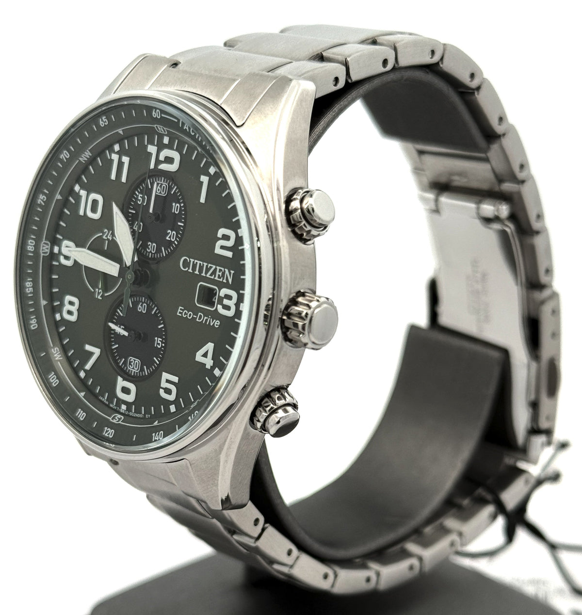 Citizen Eco Drive Chronograph Stainless steel 43mm Green Dial Watch CA0770-56X