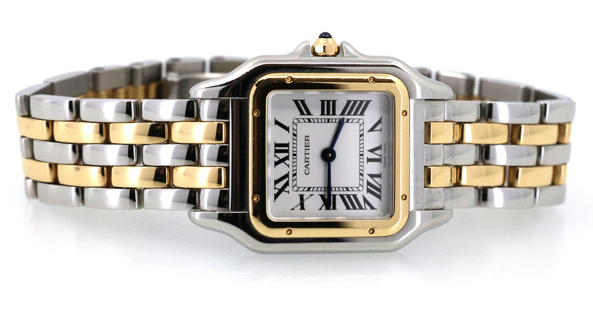 Cartier Panthere Medium Model Quartz 18k Yellow Gold/Steel Ladies Watch, S108936 (Pre - owned)