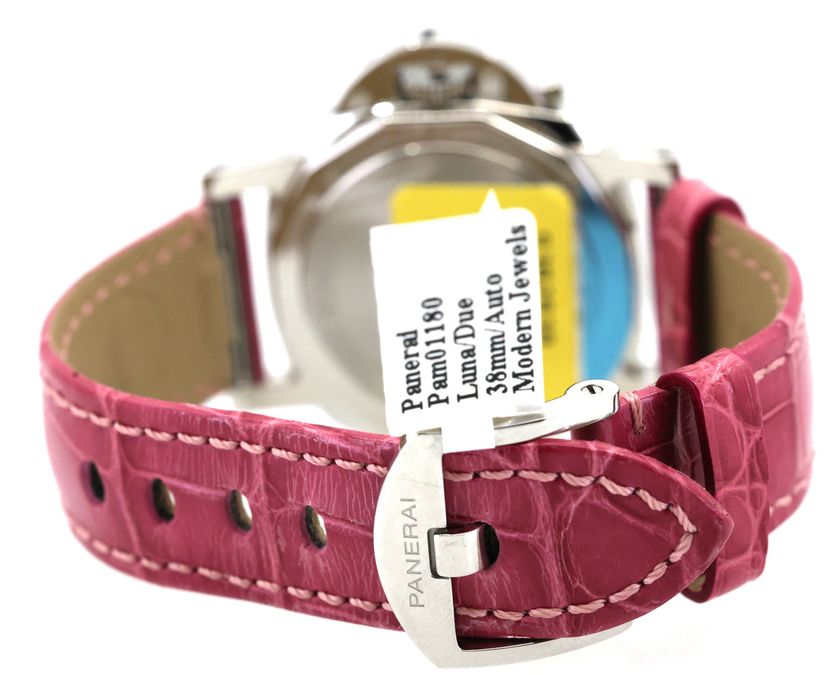Panerai Pam 1180 Luminor Due Luna 38mm White Dial Watch PAM01180 Brand New S15907