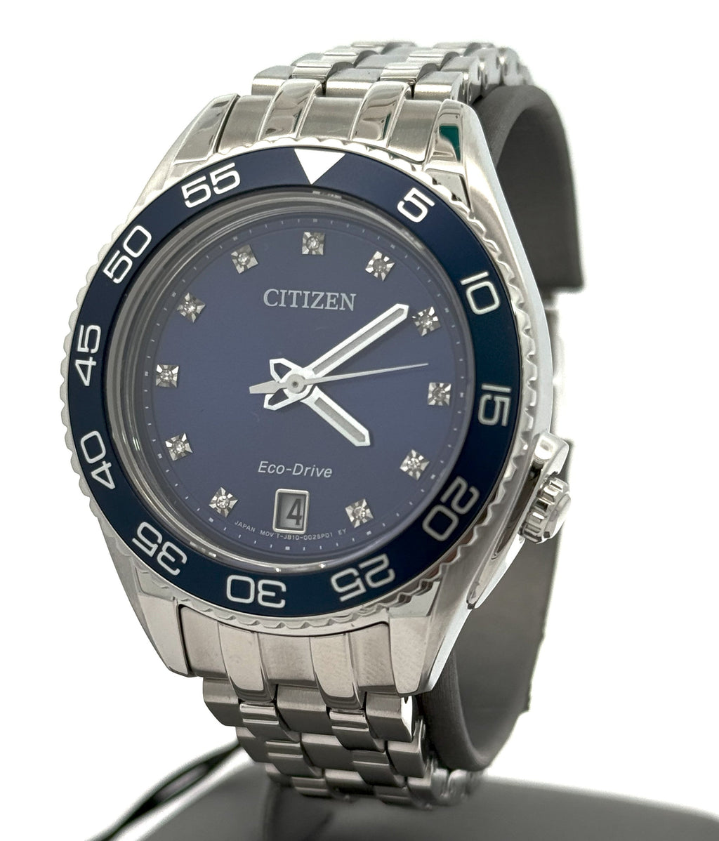 Citizen Carson blue dial 35mm Stainless Steel Watch, FE6160-57L
