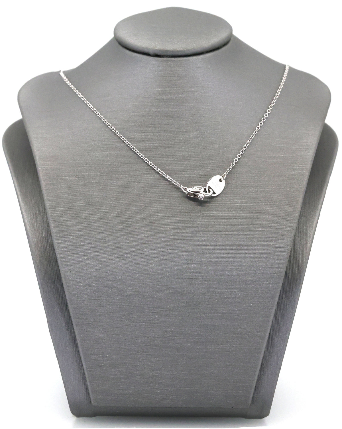 Salvini 18k White Gold Blue Sapphire & Diamonds Cross Pendant