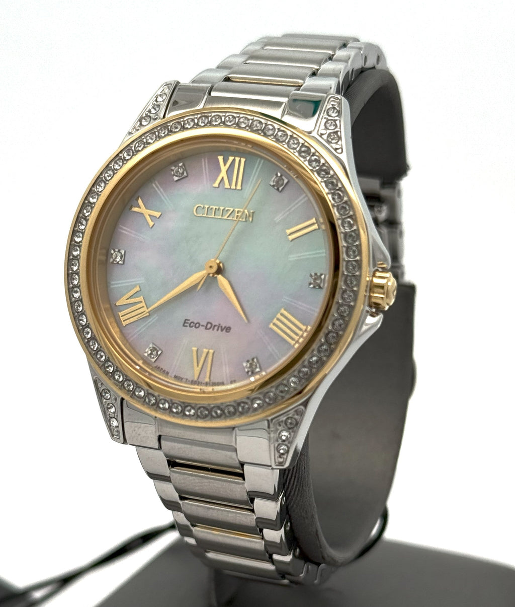 Citizen Weekender Eco Drive 34m Stainless Steel White Crystal dial EM0234-59D