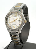 Citizen Crystal Eco Drive silver tone 30MM Ladies Watch, FE1146-71A