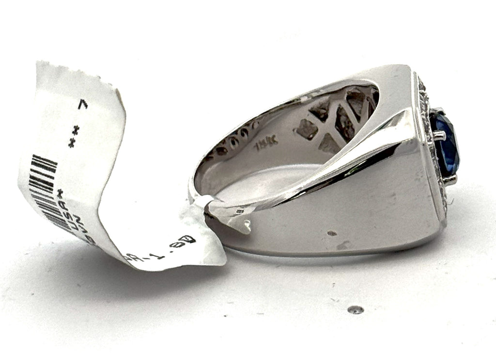 14k White Gold 1.75 CT Diamond Men's Ring, S108586