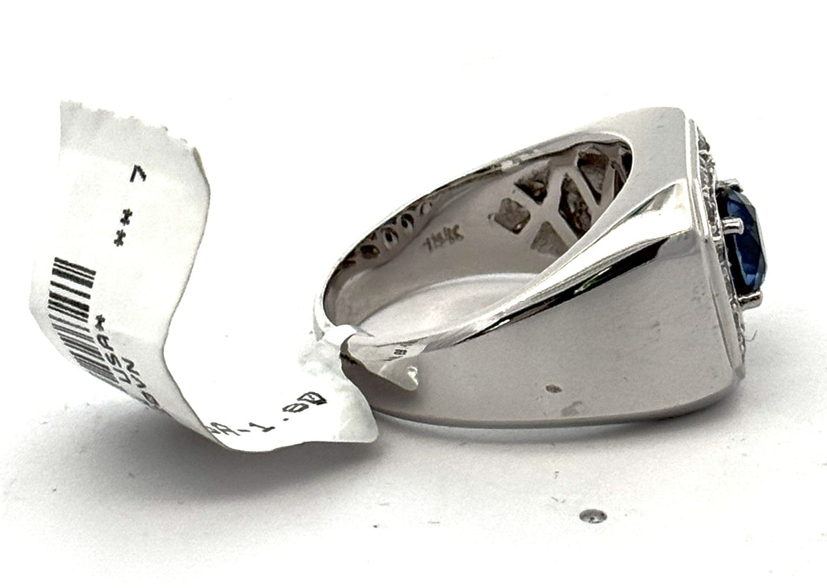 14k White Gold 1.75 CT Diamond Men's Ring, S108586