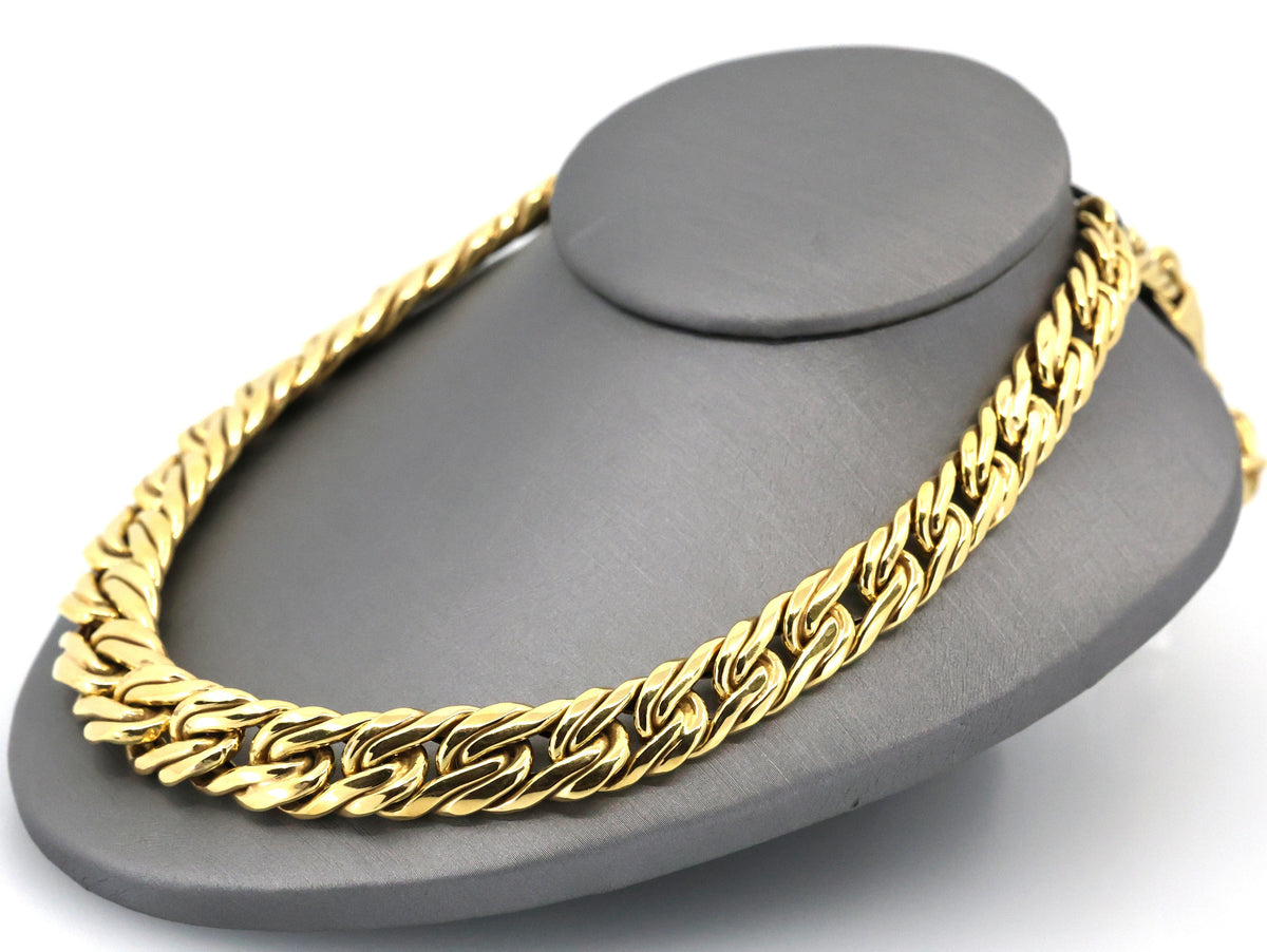 14k Yellow Gold Ladies Fancy Necklace, 39.1g, 17", S107101