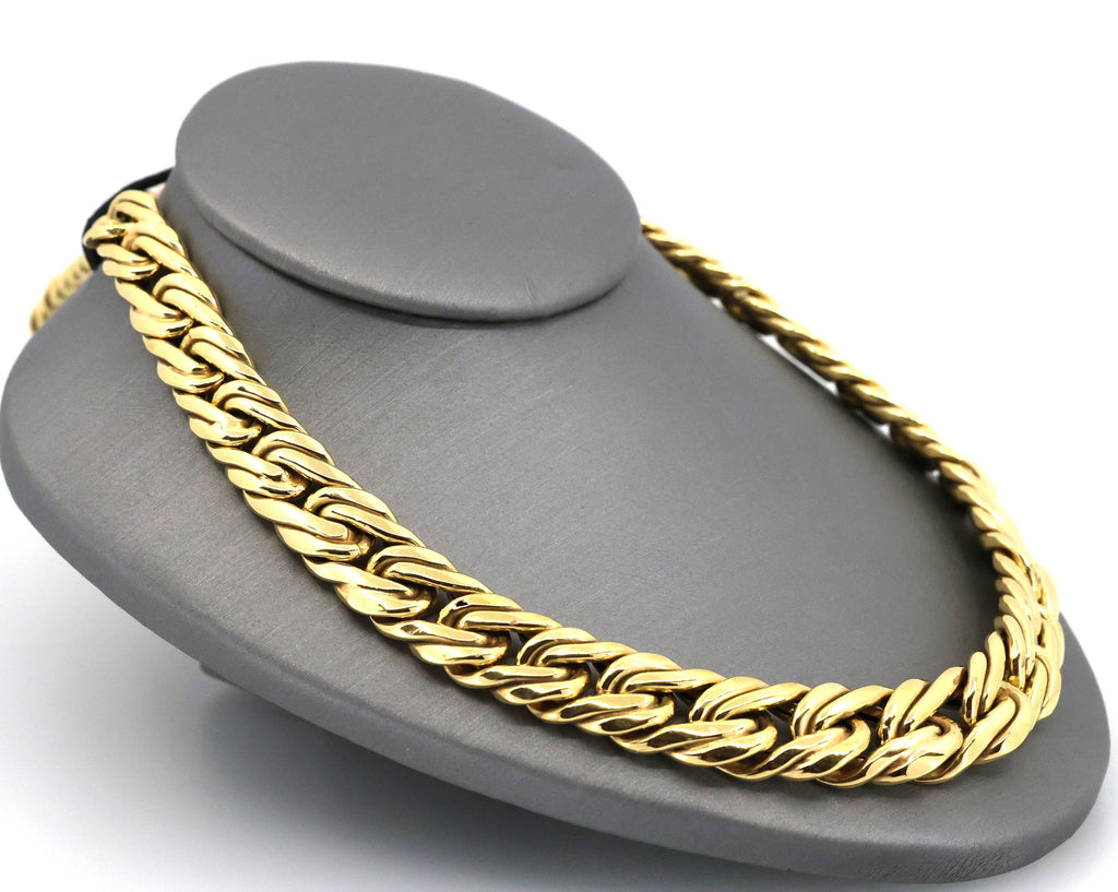 14k Yellow Gold Ladies Fancy Necklace, 39.1g, 17", S107101