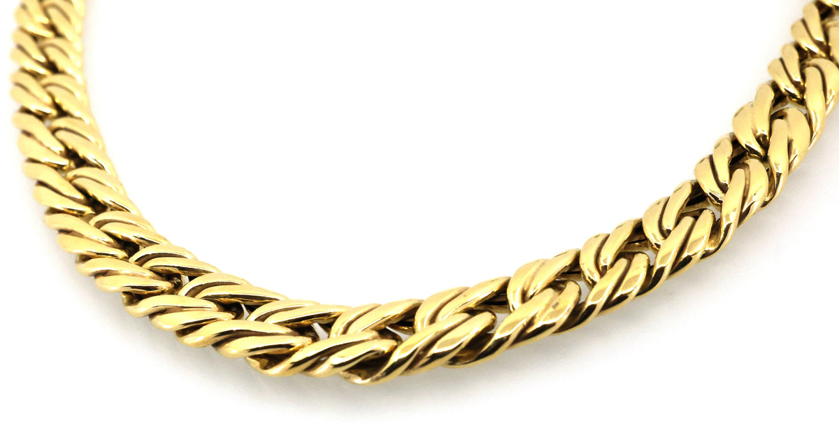 14k Yellow Gold Ladies Fancy Necklace, 39.1g, 17", S107101