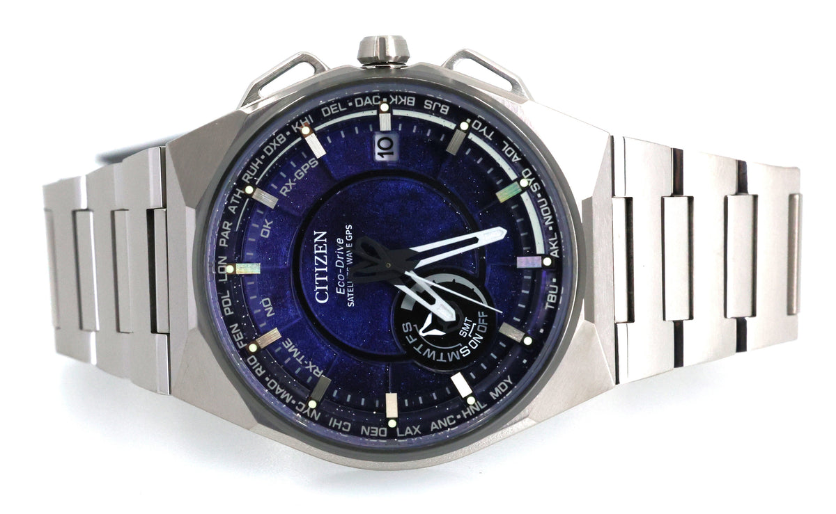 Citizen CC3097-52L Satellite Wave X GPS Super Titanium Blue Dial, Box/Card