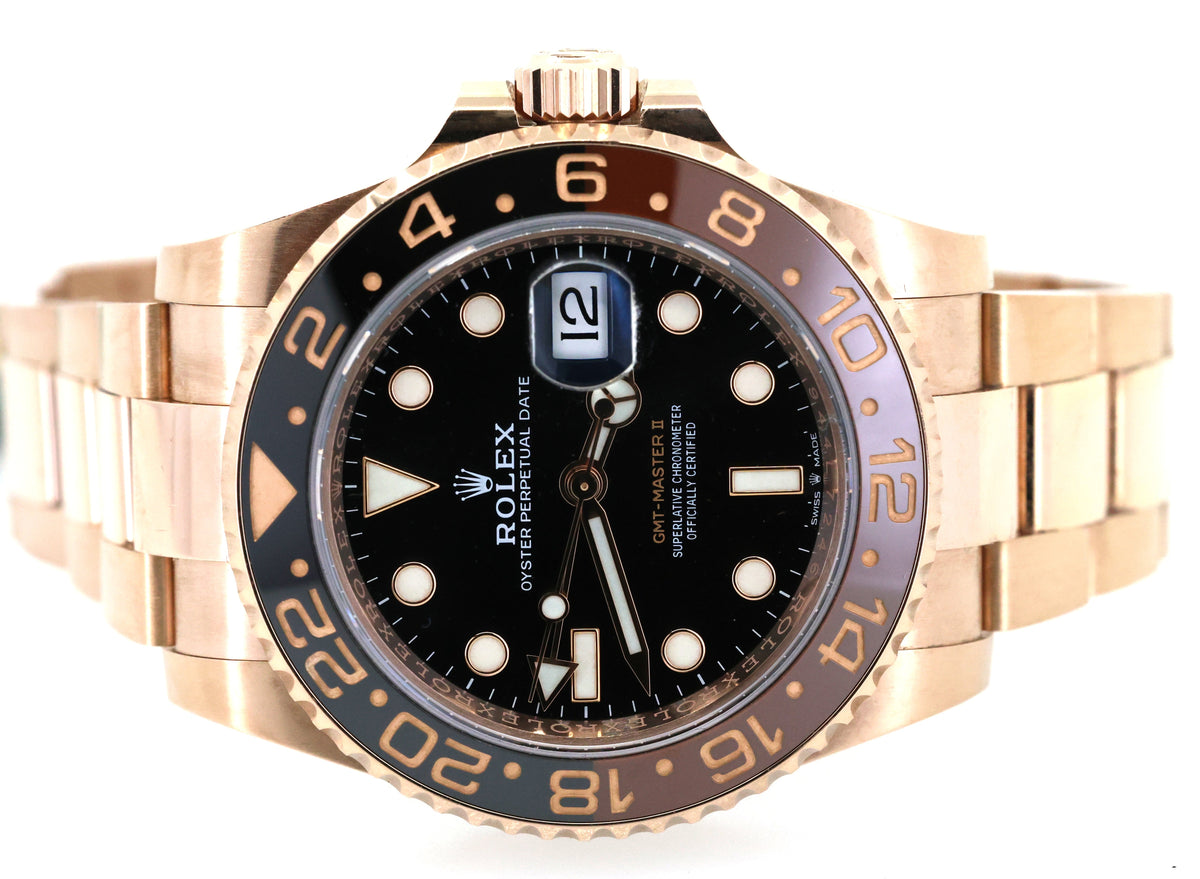 Rolex GMT-Master II 126715CHNR 'Root Beer' Rose Gold Black Dial 40mm, (Pre-owned)