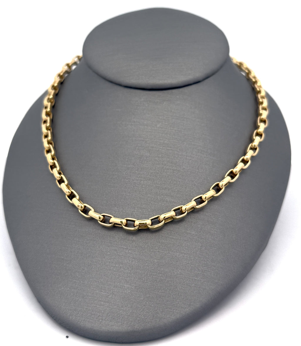 Roberto Coin 18k Yellow Gold Fine Gauge Oval Link Chain 5310136AY170