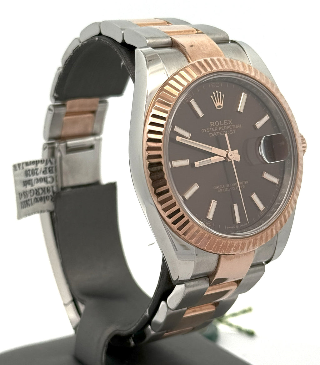 Pre-Owned Rolex Datejust 41mm, 2 tone 18k Rose Gold Watch, 126331, S107112