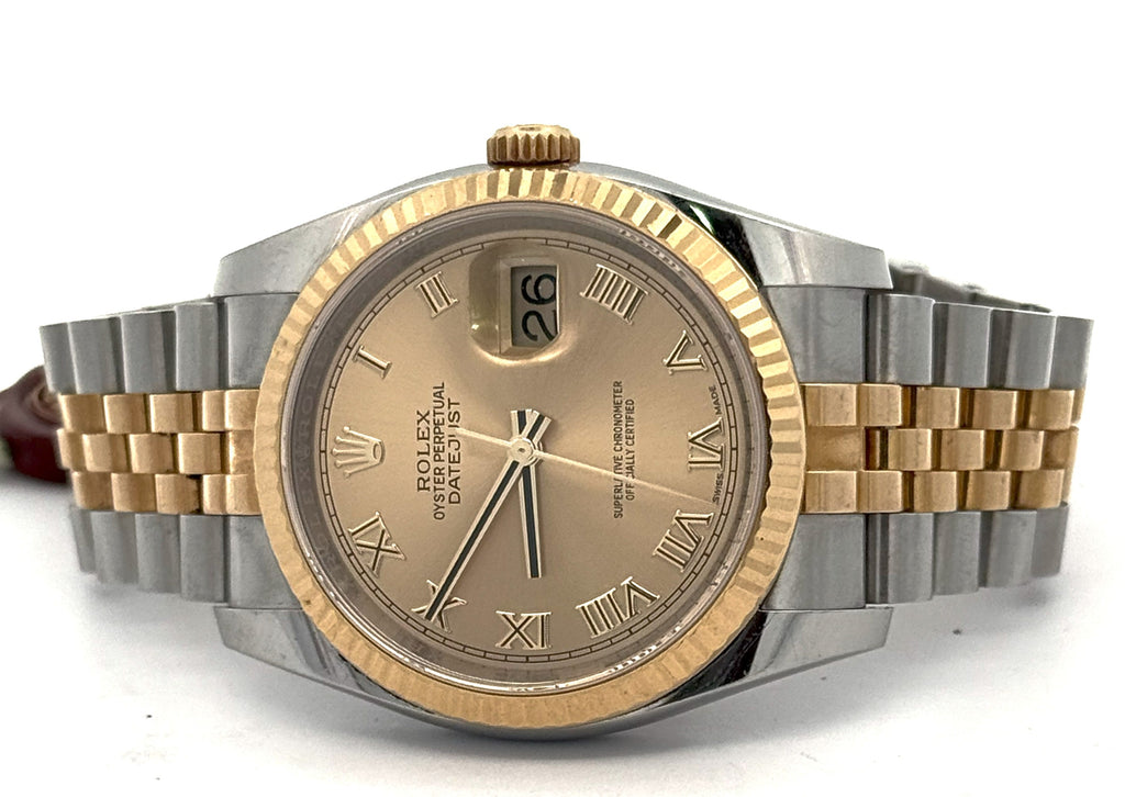 Pre-Owned Rolex Datejust 116233, 18K Yellow Gold Stainless Steel Watch 36mm, S16082