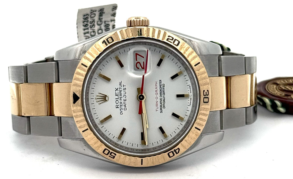 Pre-Owned Rolex Datejust Turn-O-Graph 36mm Watch, 116263, S108547