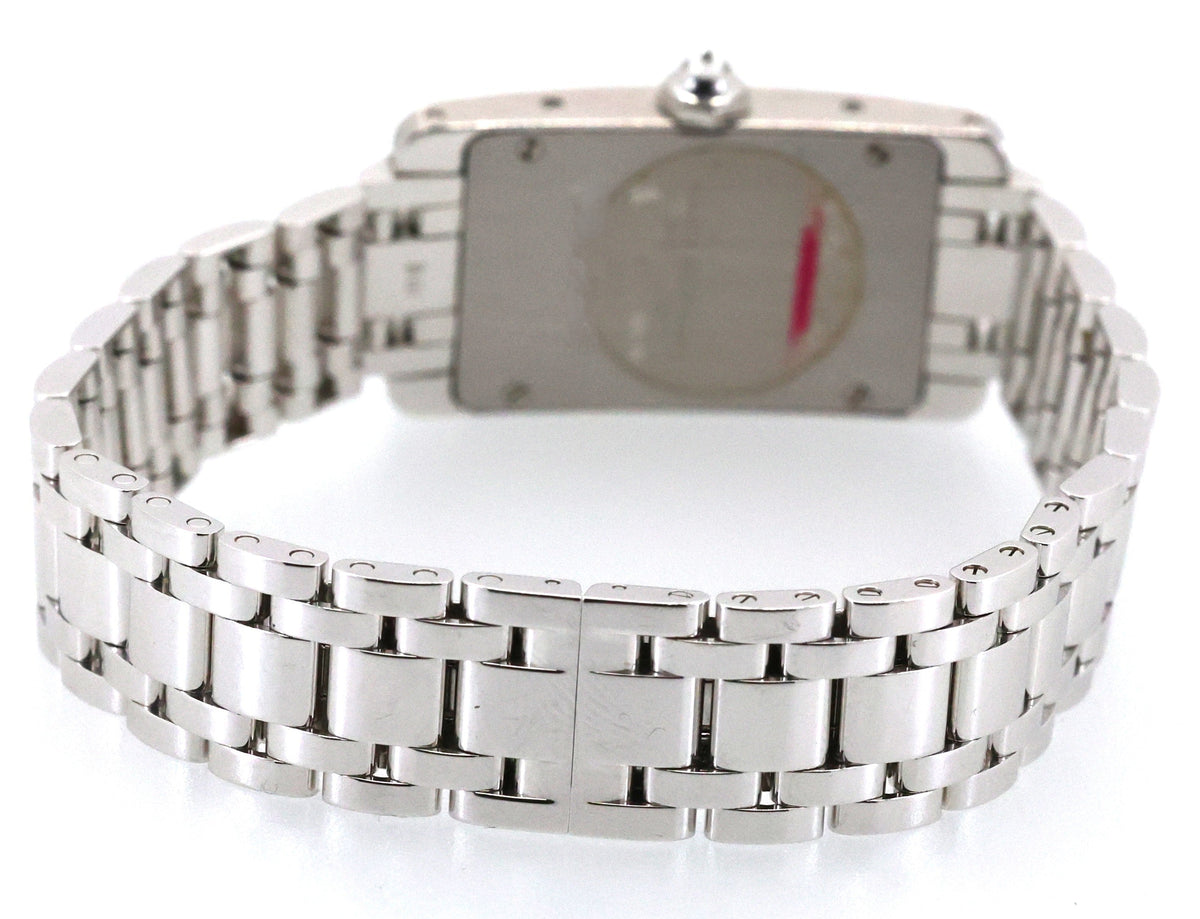 Cartier Tank Américaine Quartz 18kt White Gold Watch,WB7018L1, (Pre-owned), S109088