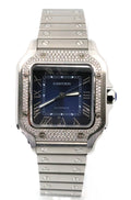 Cartier Santos 35mm W4SA0006 Original Diamond Bezel, Box / Card 2023 !S17078 (Pre-owned)