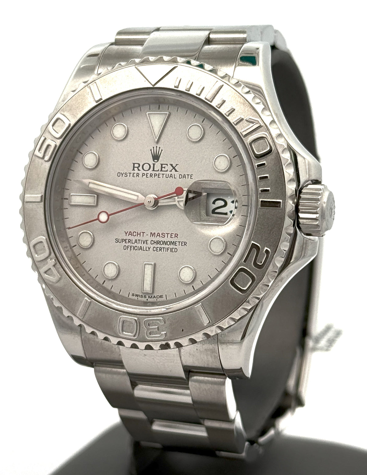 Pre-Owned Rolex Yacht-Master 116622 Platinum Bezel 40mm Watch, S108139