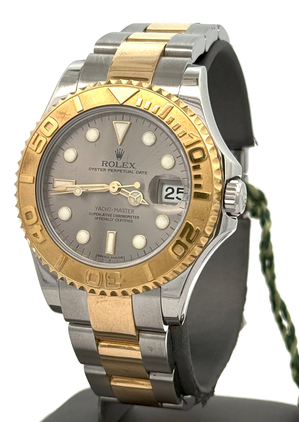 Pre-Owned Rolex Yacht-Master 168623 Yellow Gold & Steel 35mm Midsize Watch, S106462