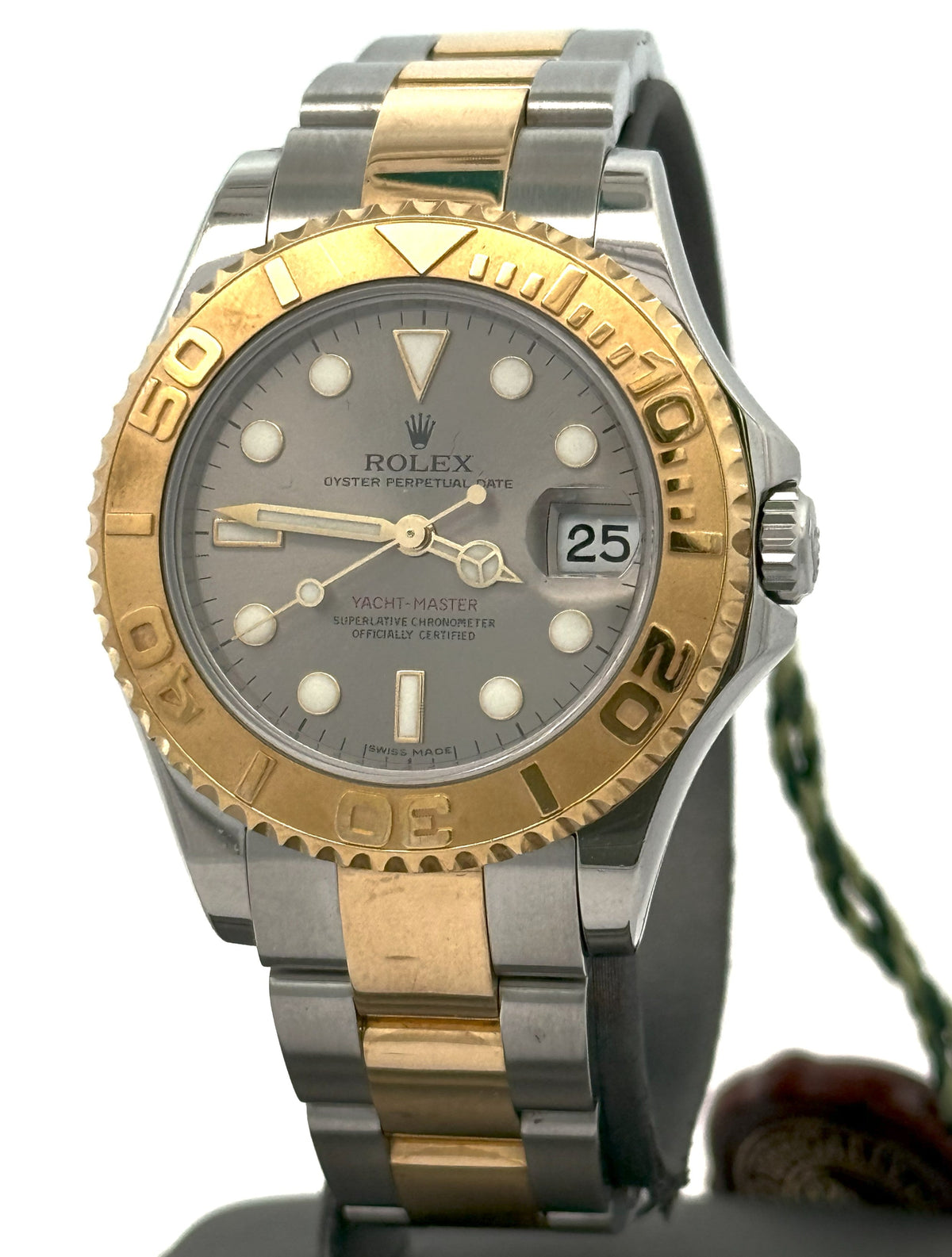 Pre-Owned Rolex Yacht-Master 168623 Yellow Gold & Steel 35mm Midsize Watch, S106462