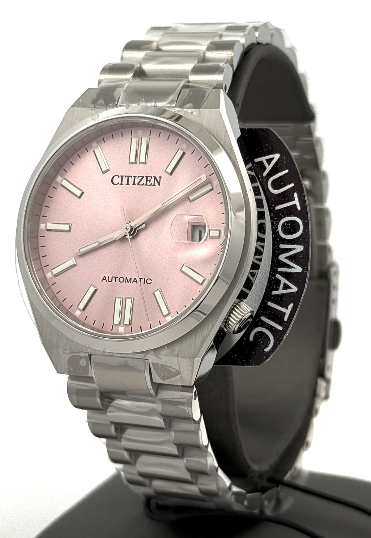 Citizen TSUYOSA Automatic Stainless Steel Pink Dial 37mm Watch, NJ0200-50Z