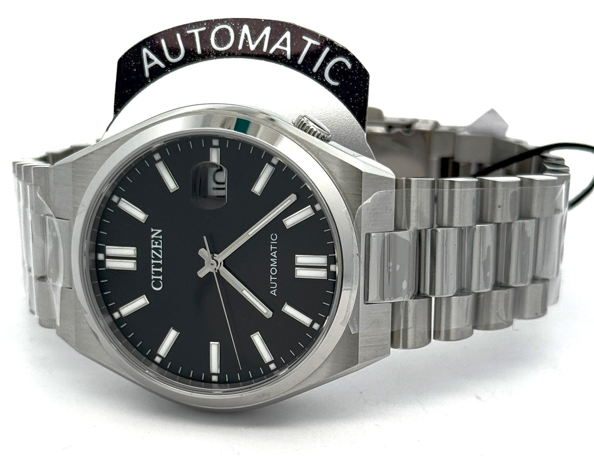 Citizen TSUYOSA Automatic Stainless Steel Black Dial 40mm Watch, NJ0150-56E