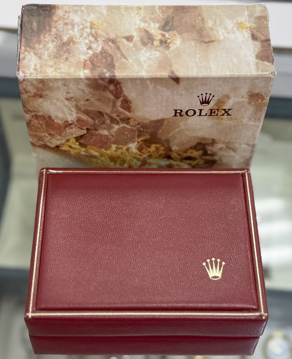 VINTAGE ROLEX WATCH BOX MONTRES ROLEX S.A.GENEVE SUISSE 14.00.02 (Pre-owned)