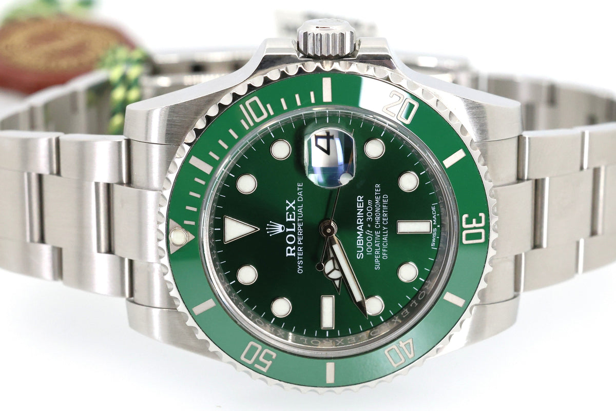 Pre-Owned Rolex Submariner Date Hulk Green Dial 116610VL, Stainless Steel Watch, S109127