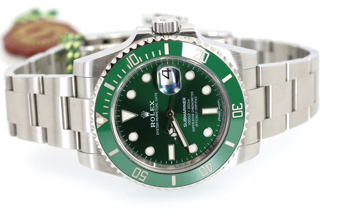 Pre-Owned Rolex Submariner Date Hulk Green Dial 116610VL, Stainless Steel Watch, S109127