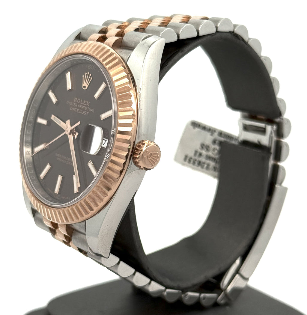 Pre-Owned Rolex Datejust 41mm, 2 tone 18k Rose Gold Watch, 126331, S14753