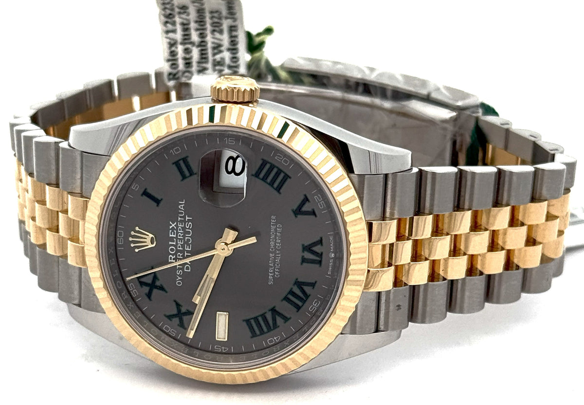 Pre-Owned Rolex Datejust 36mm, 2 tone 18k Yellow Gold Watch, 126233, S15924