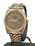 Pre-owned Rolex Datejust 31 Champagne Dial - 68273 - 31mm - Yellow Gold & Stainless Steal, S16413