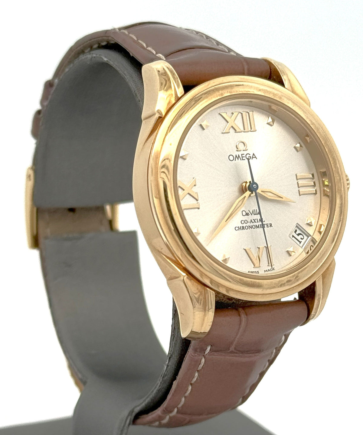 Omega De Ville 18K Yellow Gold Automatic Watch 4681.31.35 (Pre-owned)