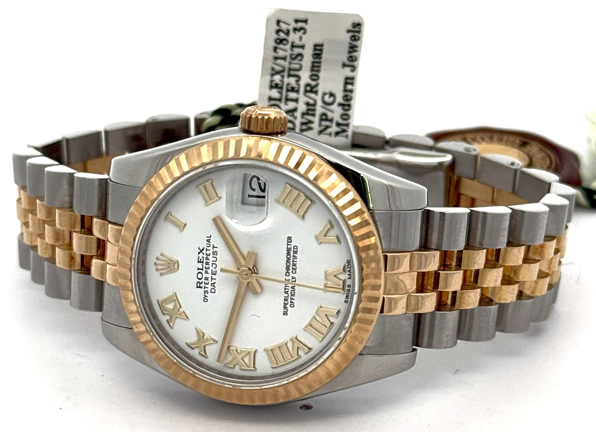 Pre-Owned Rolex Datejust 31mm - White Dial - 178273 Watch, S16305