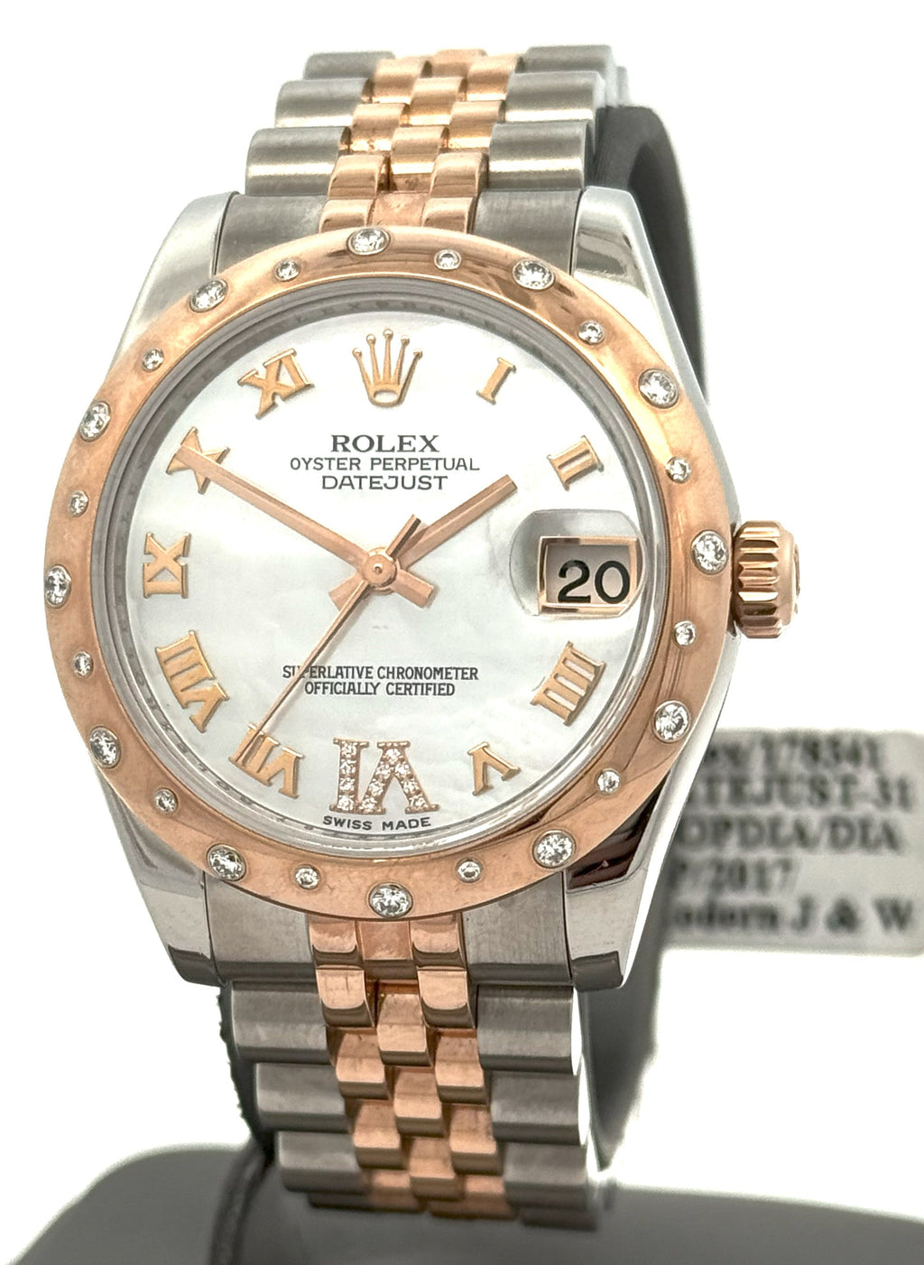 Pre-Owned Rolex Datejust 31mm - White Dial - 178341 Watch, S106222