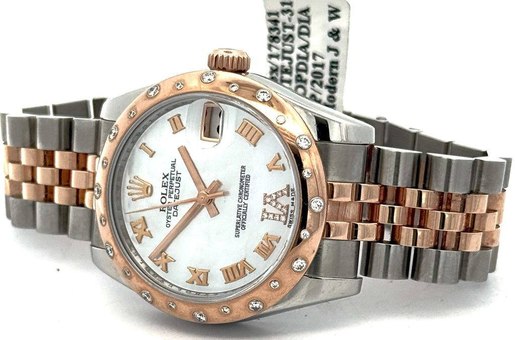 Pre-Owned Rolex Datejust 31mm - White Dial - 178341 Watch, S106222
