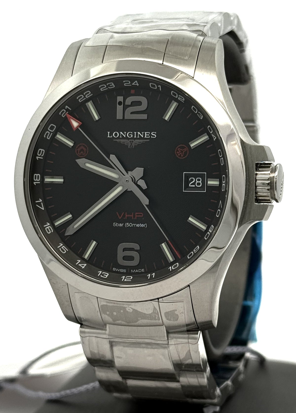 Longines Conquest V.H.P. Men's Watch 43mm L37284566, L3.728.4.56.6, S16780